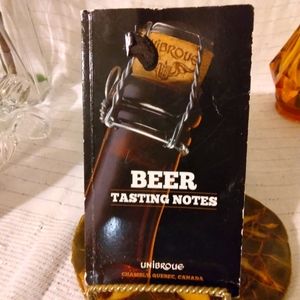 "BEER TASTING NOTES"PAPERBACK BOOK... UNIBROUE..CHAMBLY QUEBEC.CANADA